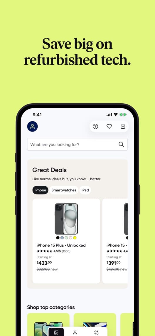 Back Market first US iPhone App Store listing screenshot