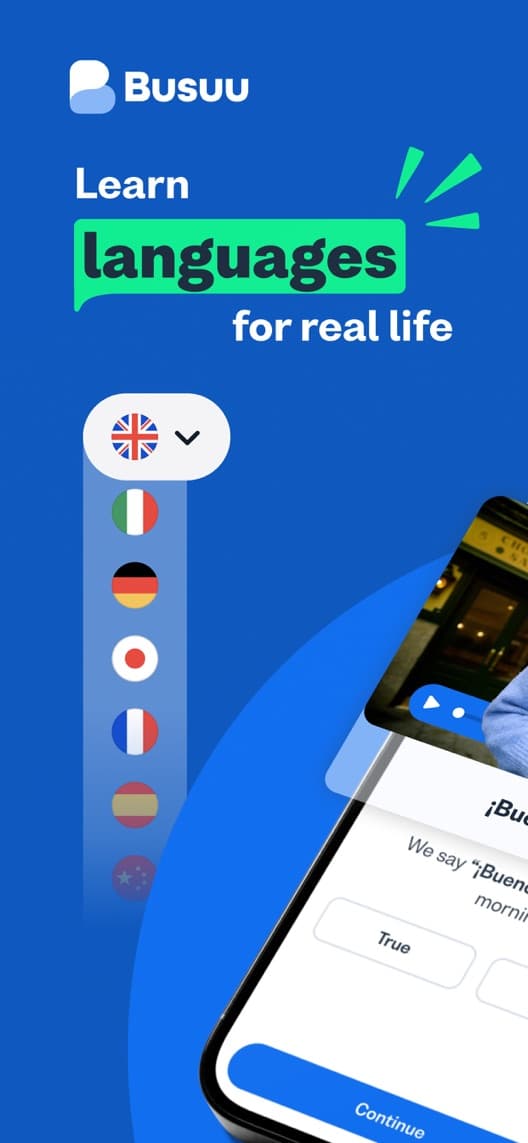 Busuu first US iPhone App Store listing screenshot