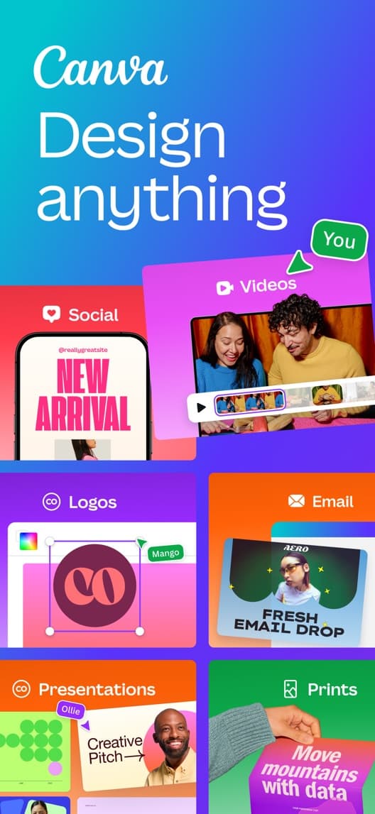 Canva first US iPhone App Store listing screenshot