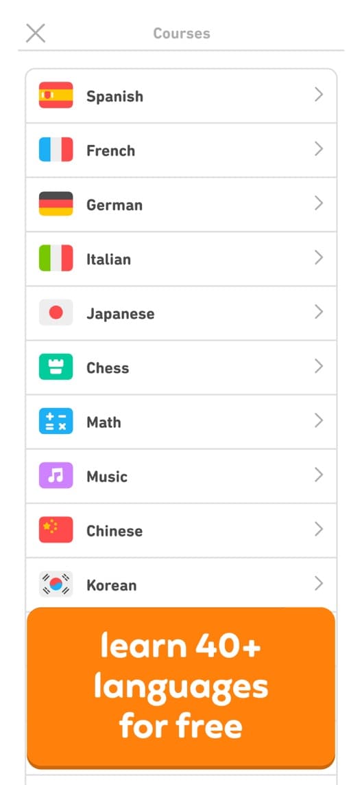 Duolingo first US iPhone App Store listing screenshot