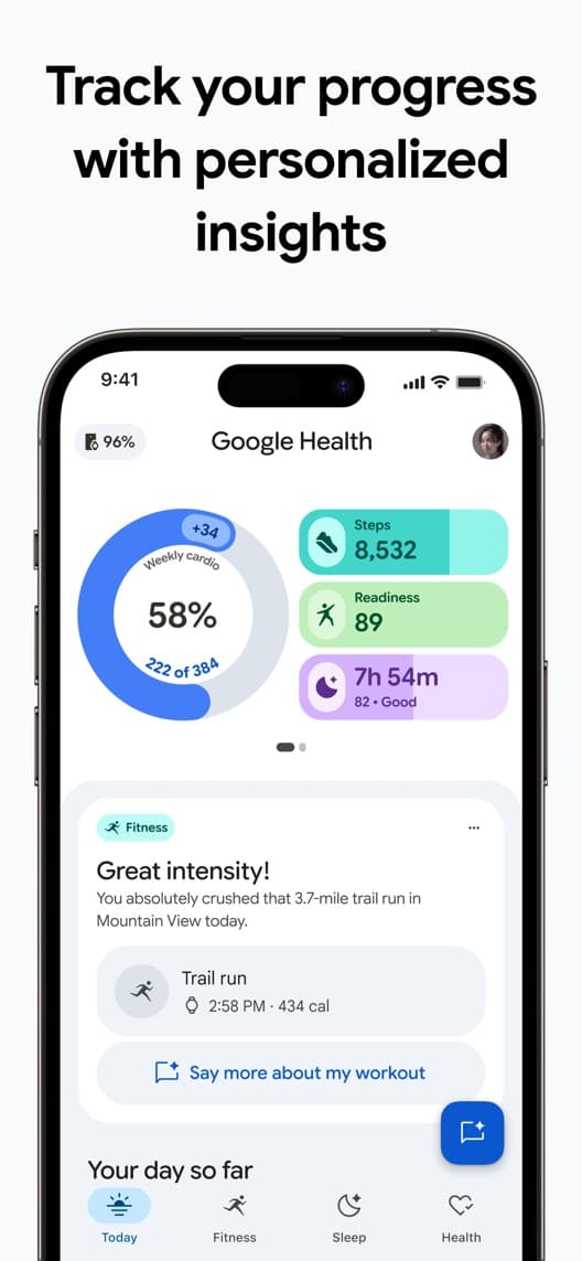 Google Health (Fitbit) first US iPhone App Store listing screenshot