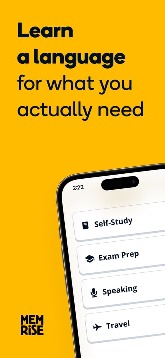 Memrise first US iPhone App Store listing screenshot