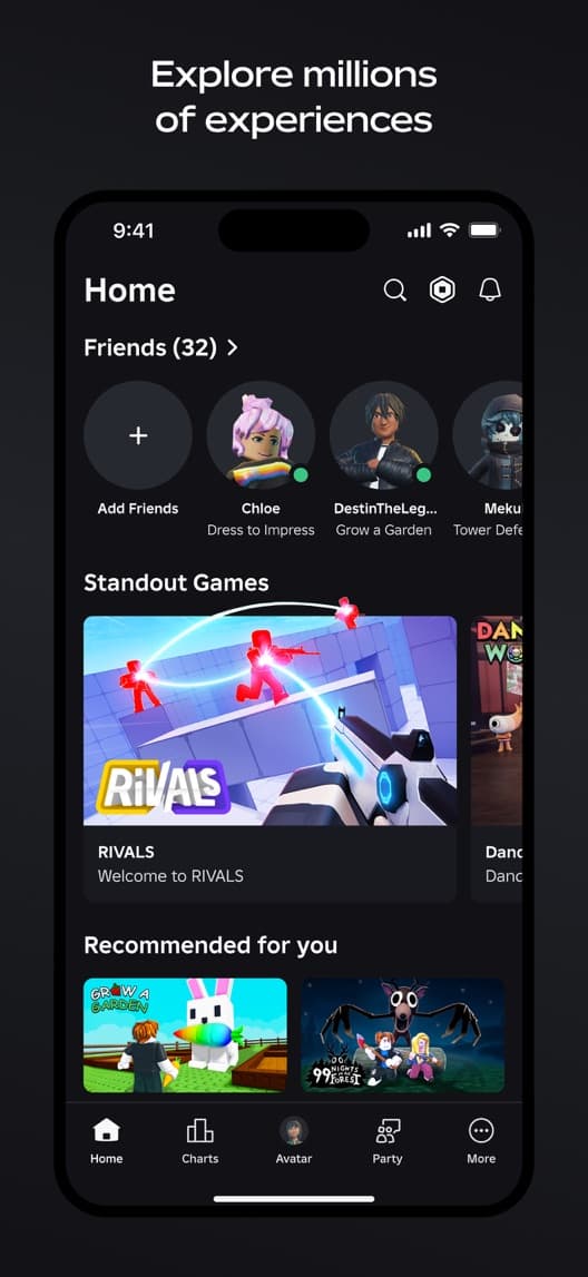 Roblox first US iPhone App Store listing screenshot