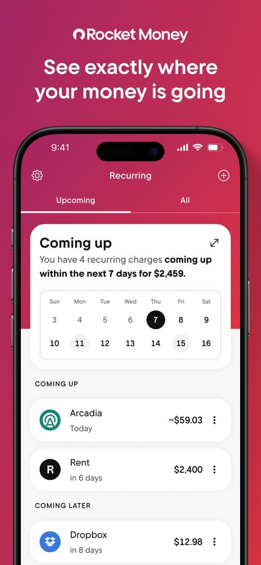 Rocket Money first US iPhone App Store listing screenshot