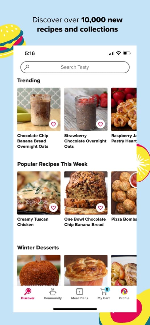 Tasty first US iPhone App Store listing screenshot