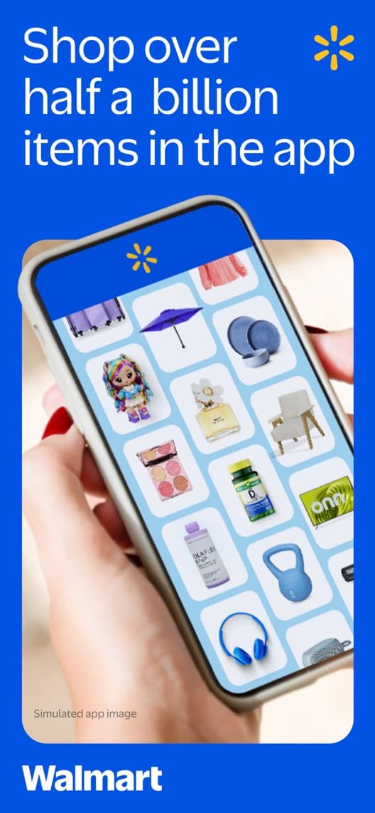 Walmart first US iPhone App Store listing screenshot