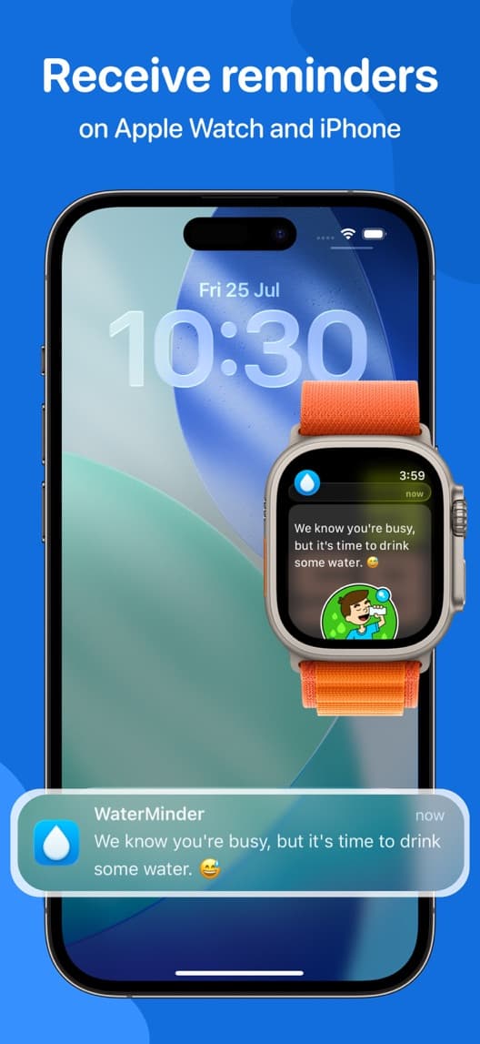WaterMinder first US iPhone App Store listing screenshot