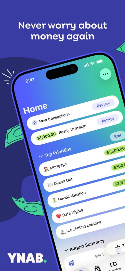 YNAB first US iPhone App Store listing screenshot
