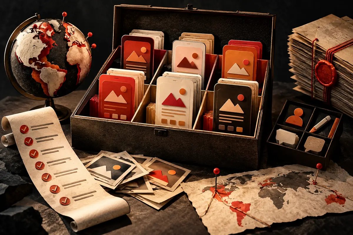 A due-diligence kit connects six questions to scope, evidence and delivery materials.
